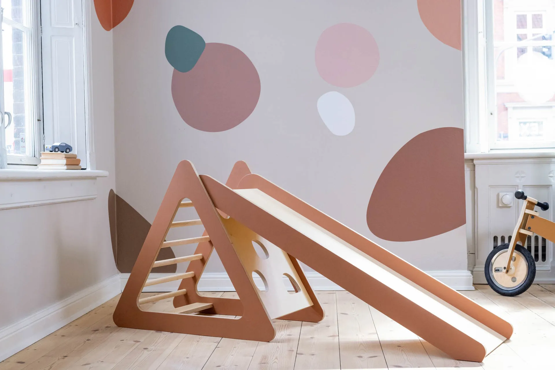 Play slide for play tower, Rose FLEXA