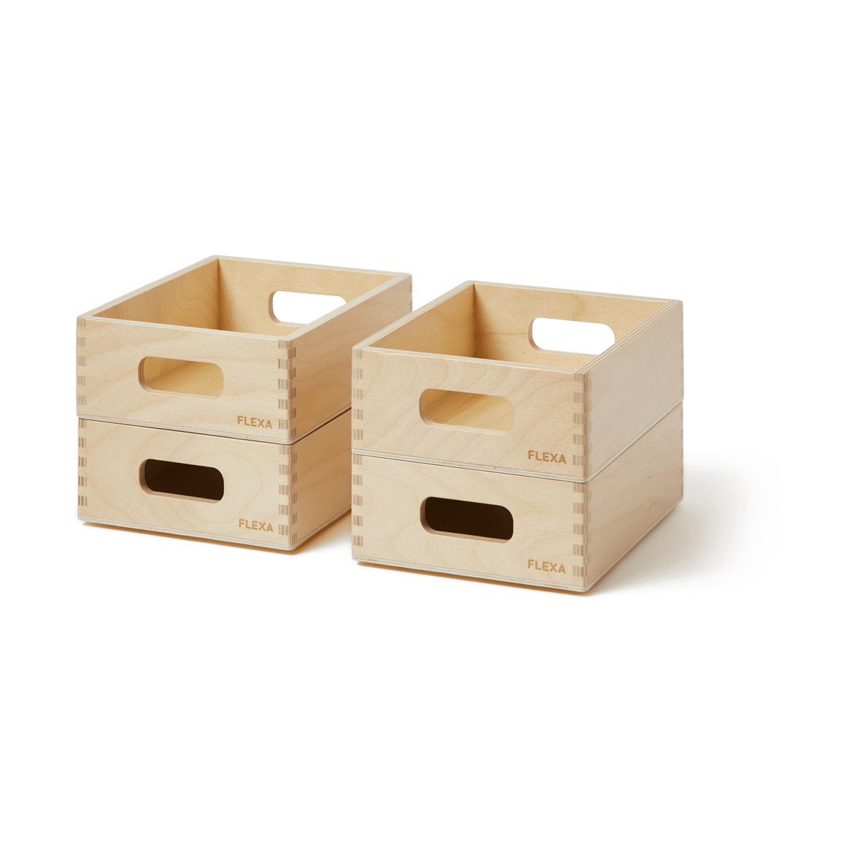 FLEXA Play Storage Box 2-Pack Fir | Scandinavian Design | Boxes & jars | Green