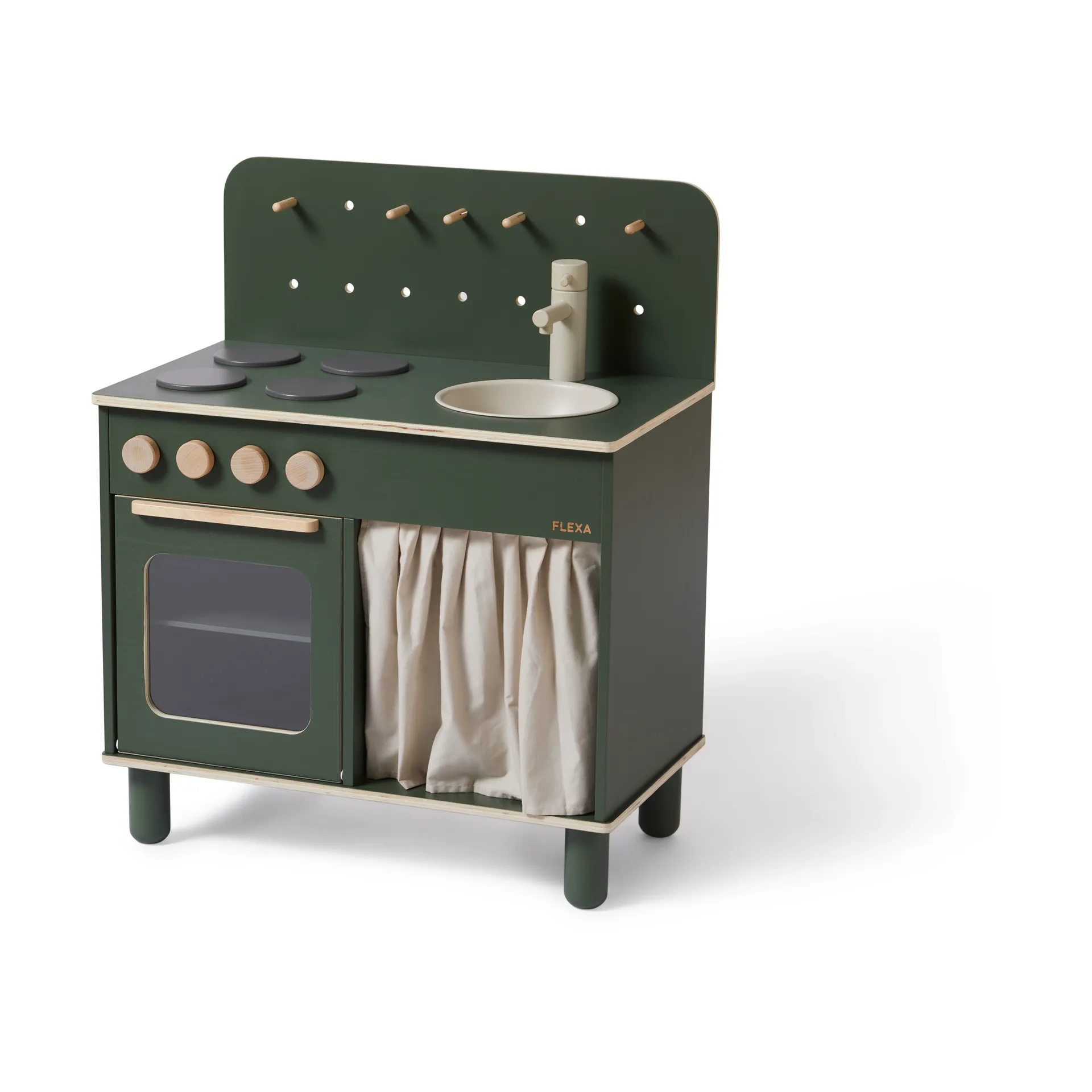 Play toy kitchen 60x75 cm, Deep Green FLEXA