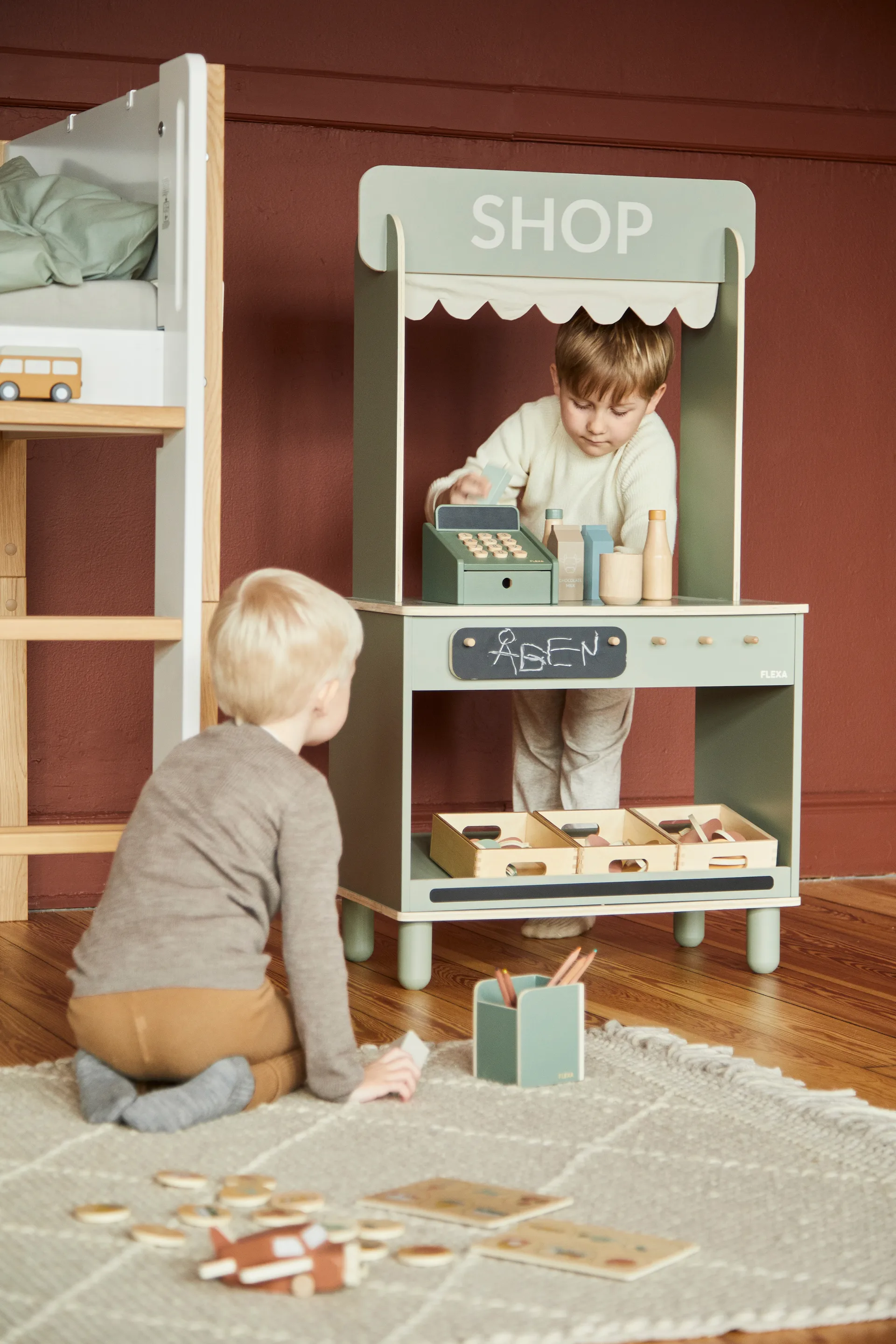 Play toy store, Green FLEXA