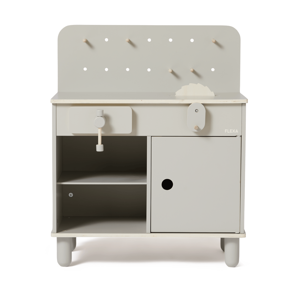 FLEXA Play workbench 60x75 cm Grey | Scandinavian Design | Children's room accessories | Grey
