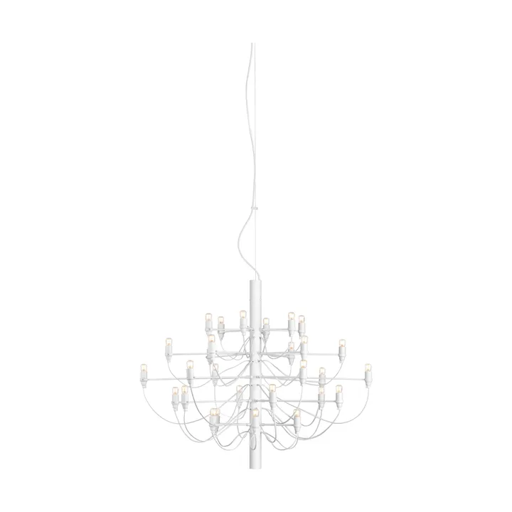 2097 Sarfatti chandelier LED - Matte White 30 lamps - Flos