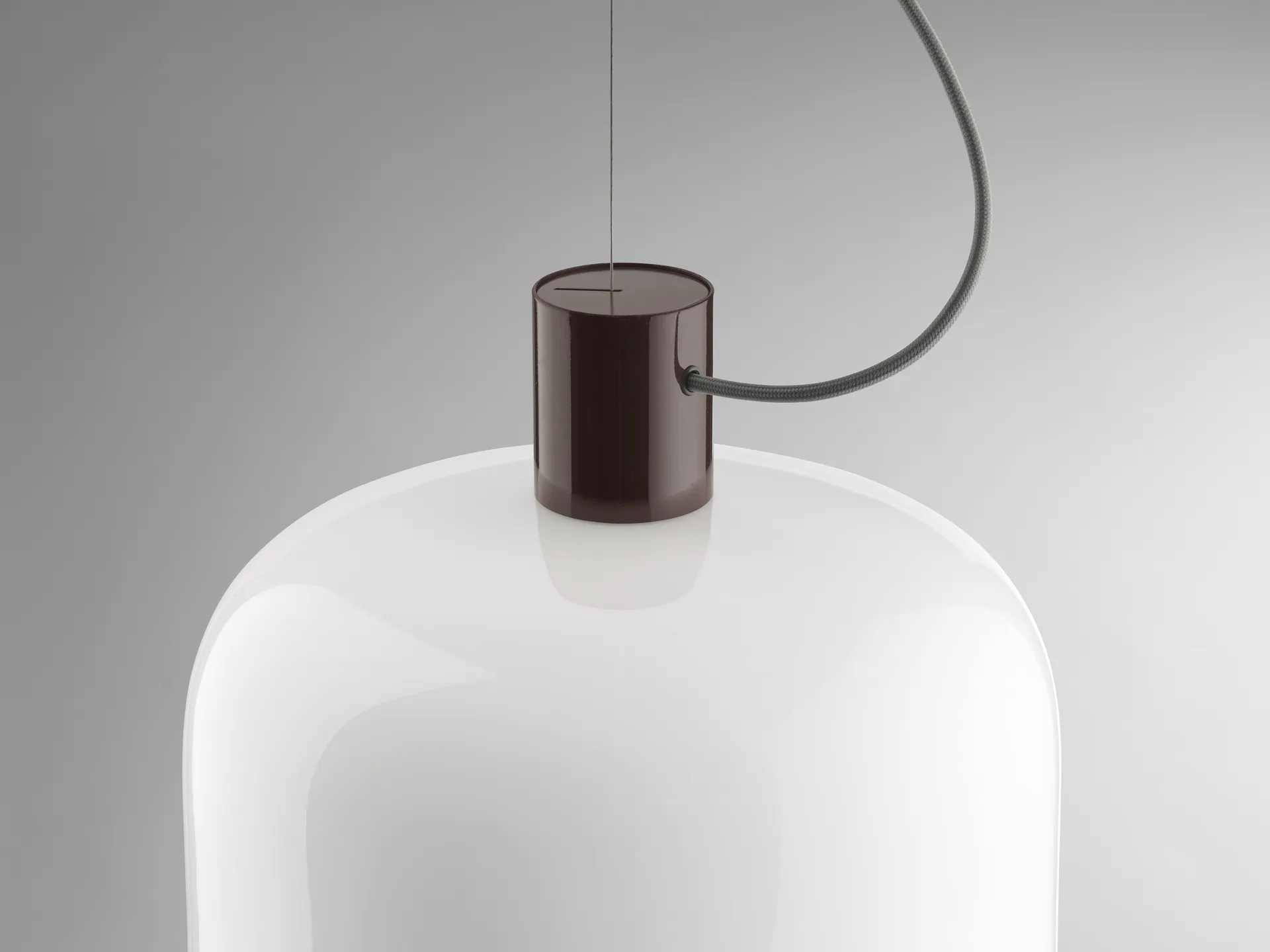 Bellhop Glass S1 pendant, Cioko Flos