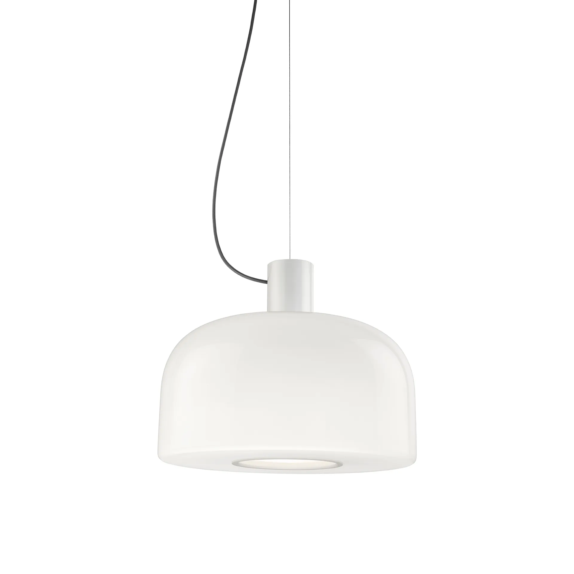 Bellhop Glass S1 pendant, White Flos