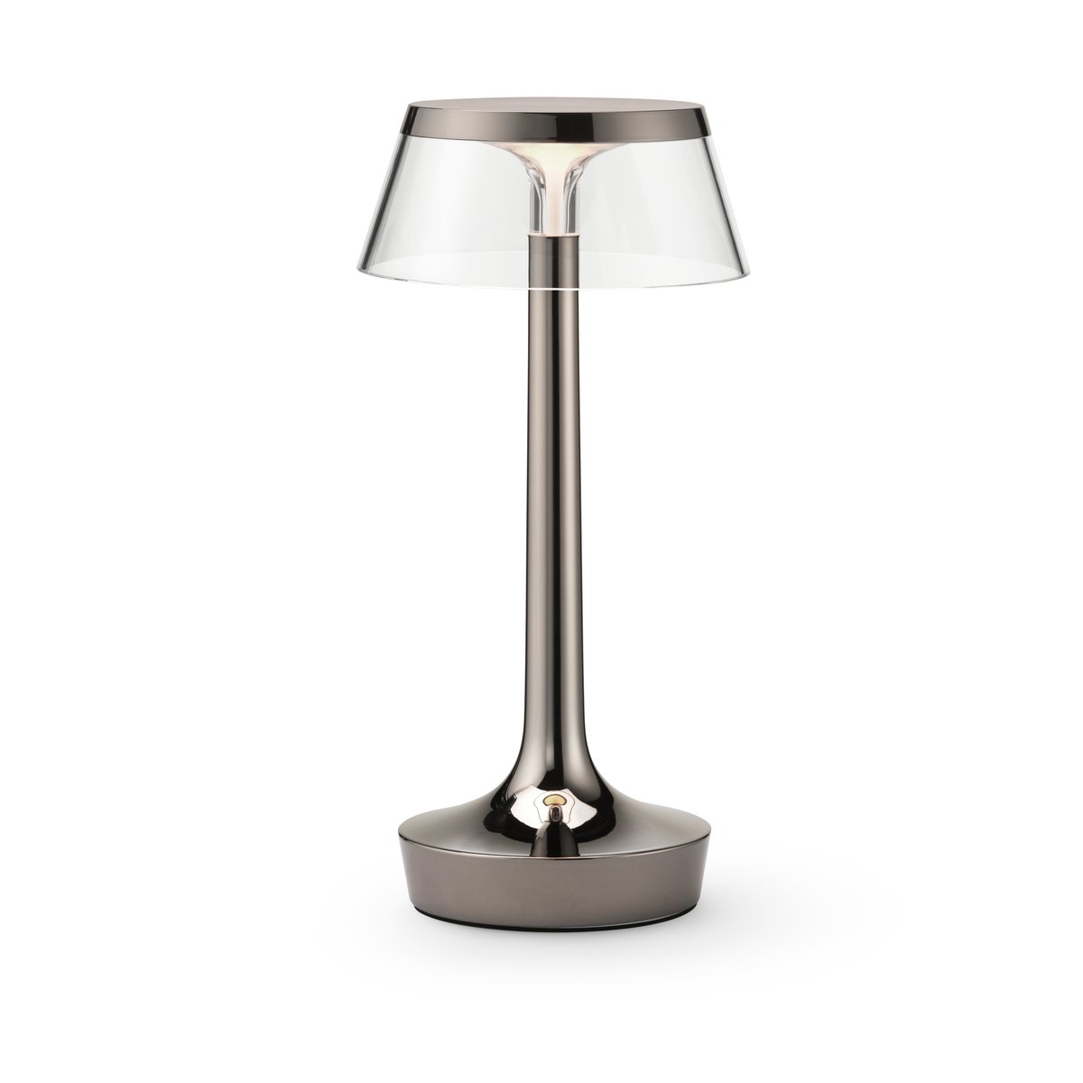Flos Bon Jour Unplugged table lamp Black Chrome | Scandinavian Design | Desk & table lamps | Silver-coloured