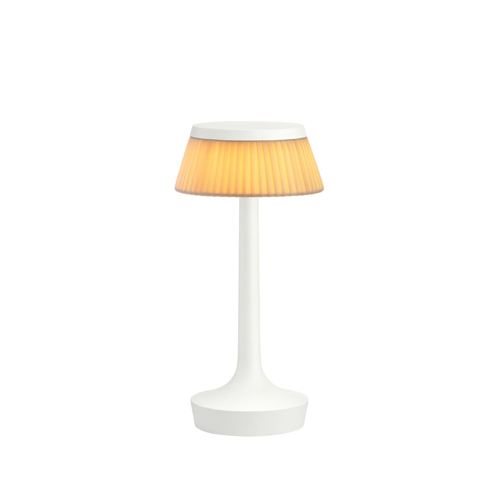 Flos Bon Jour Unplugged table lamp White Fabric | Scandinavian Design | Desk & table lamps | White