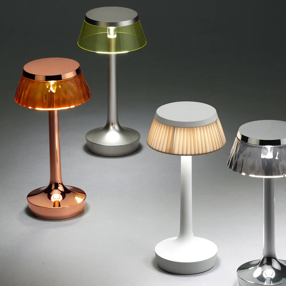Bon Jour Unplugged table lamp, White-yellow Flos
