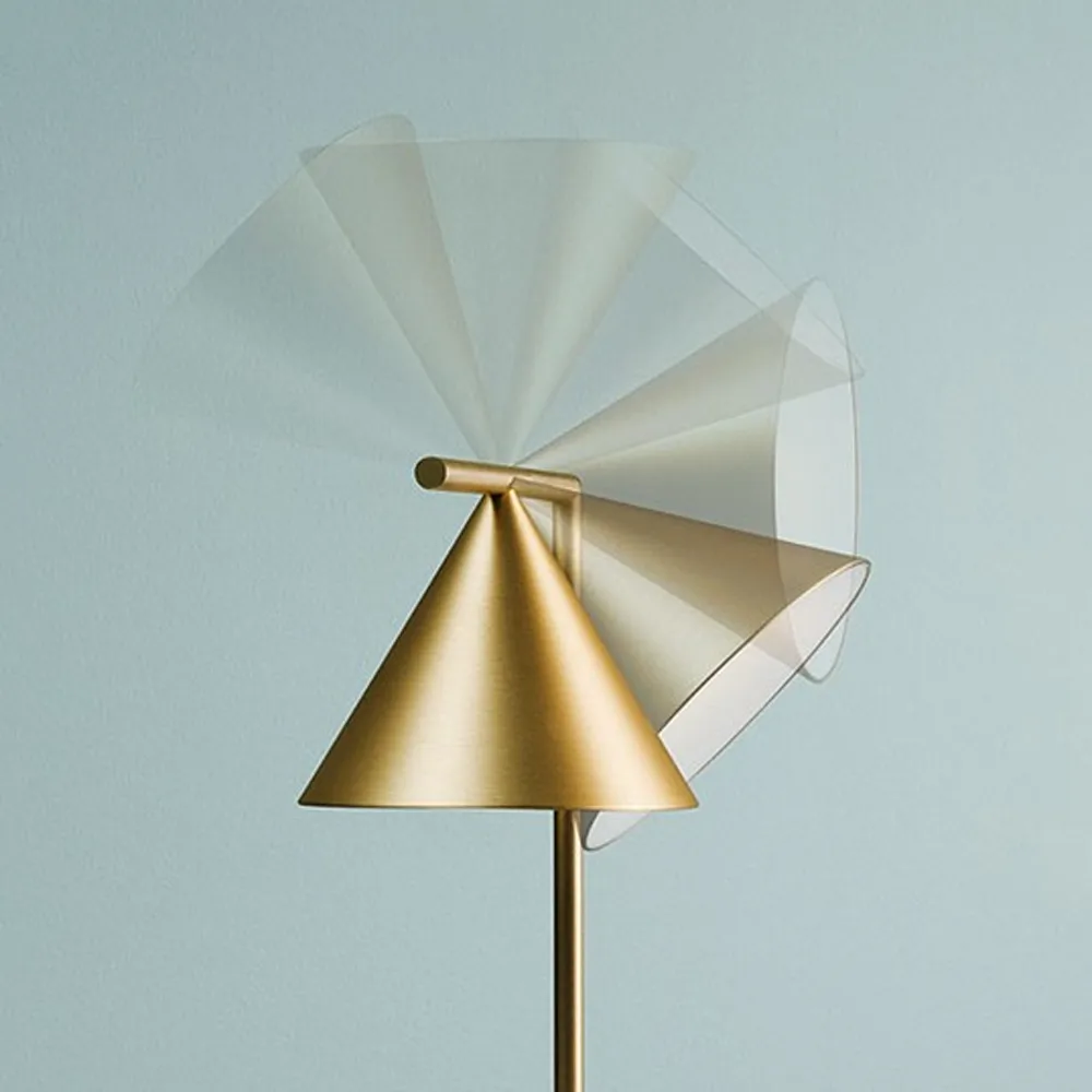 Captain Flint floor lamp, Brass Flos