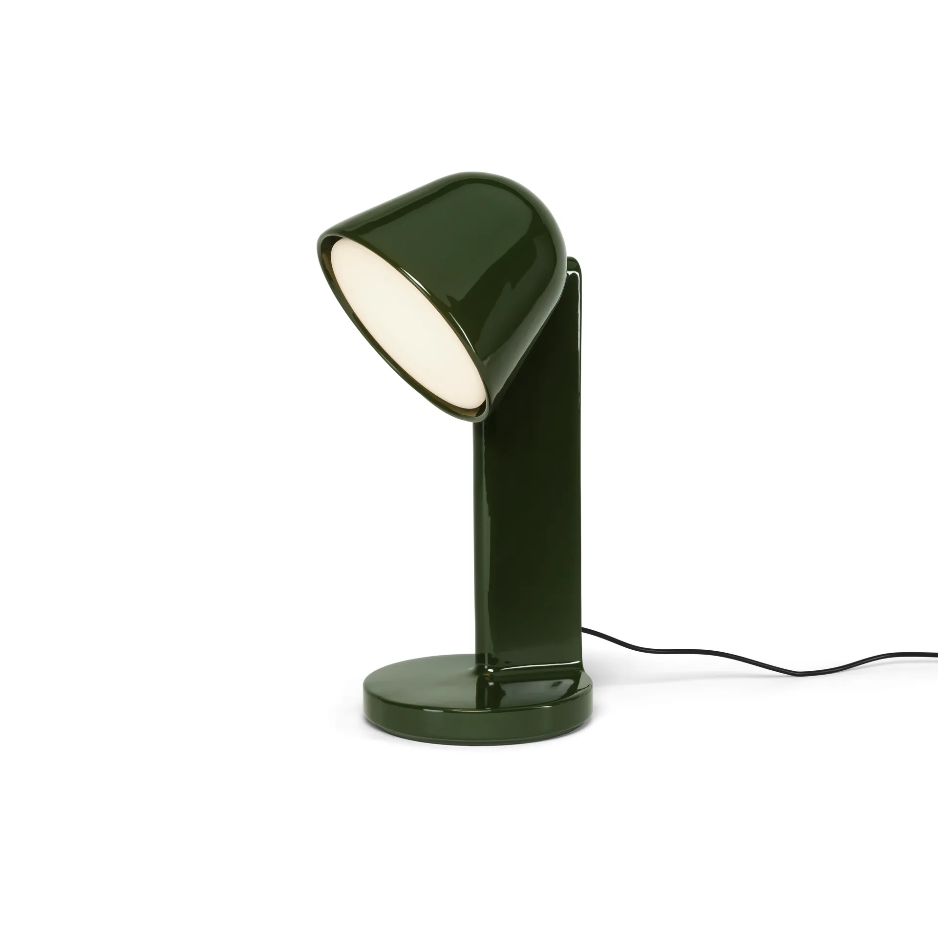 Ceramic Down table lamp, Moss green Flos
