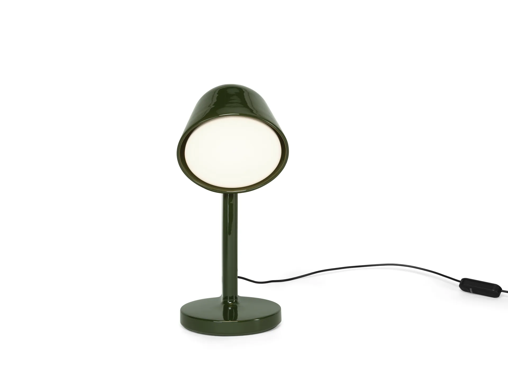 Ceramic Down table lamp, Moss green Flos