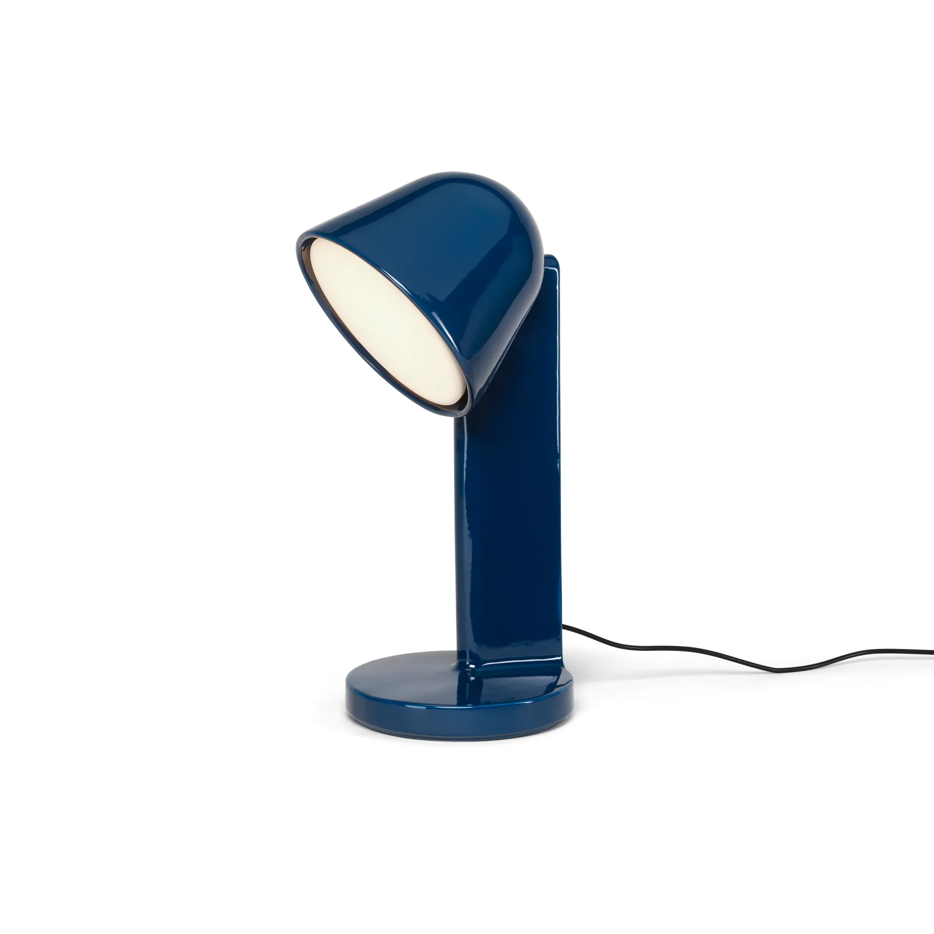 Ceramic Down table lamp, Navy blue Flos