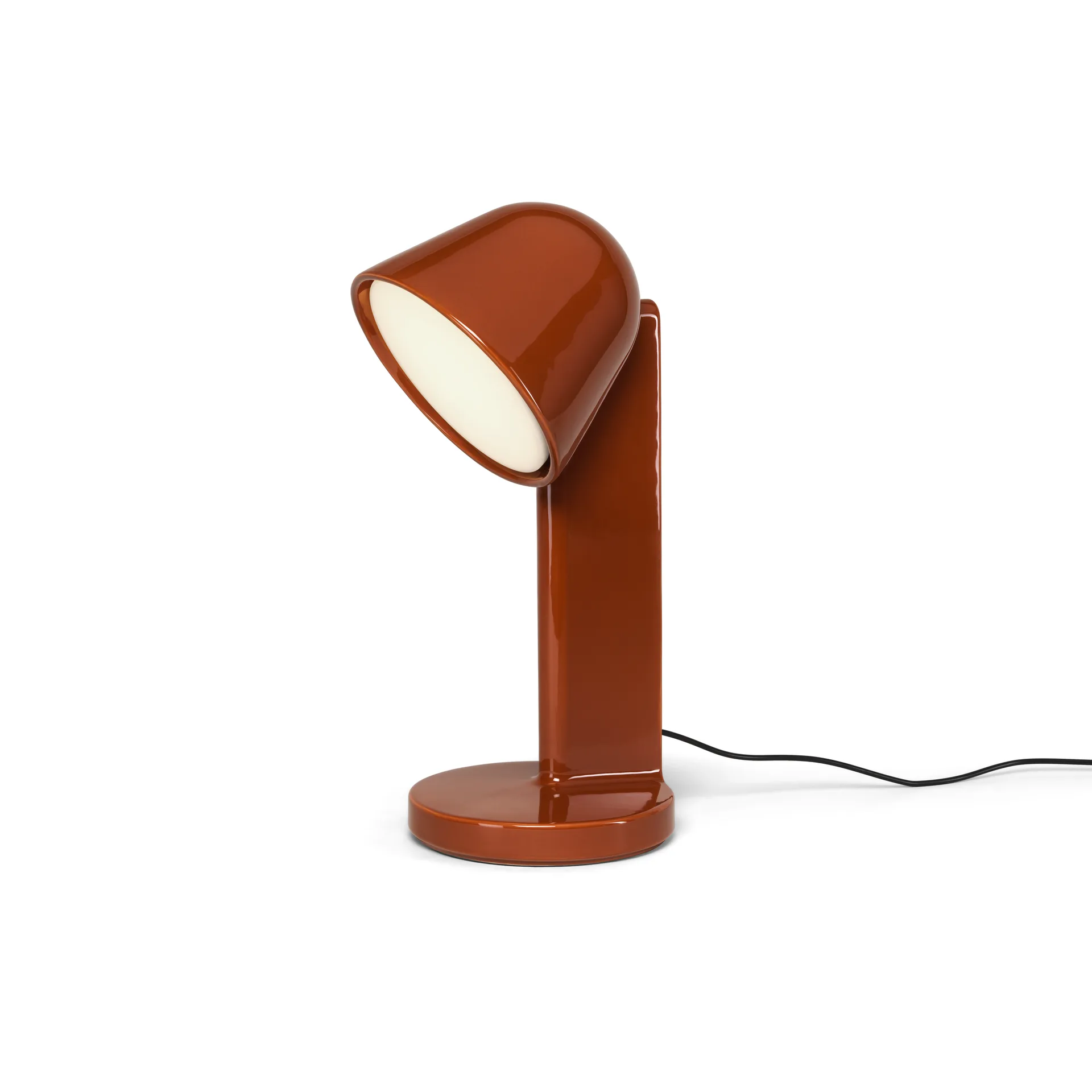 Ceramic Down table lamp, Rust red Flos