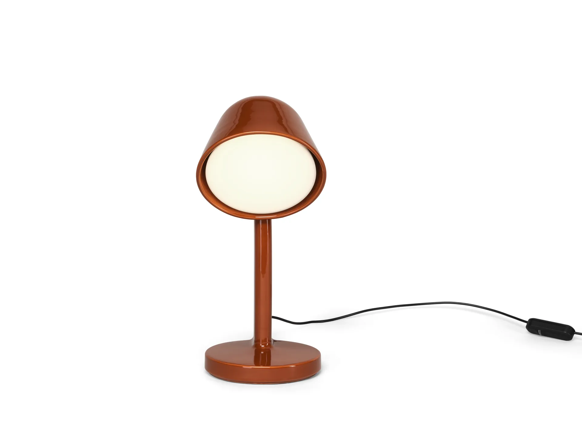 Ceramic Down table lamp, Rust red Flos