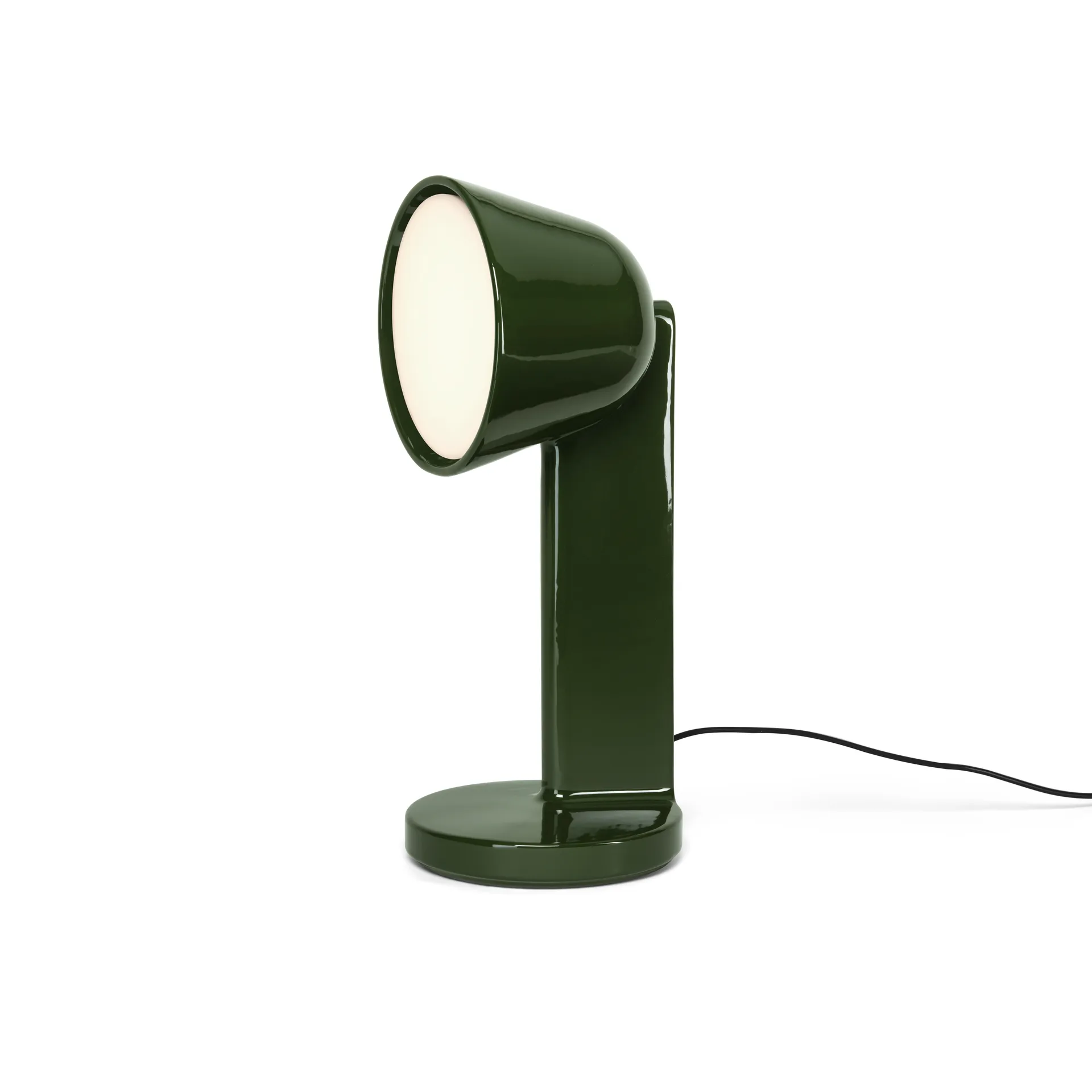 Ceramic Side table lamp, Moss green Flos