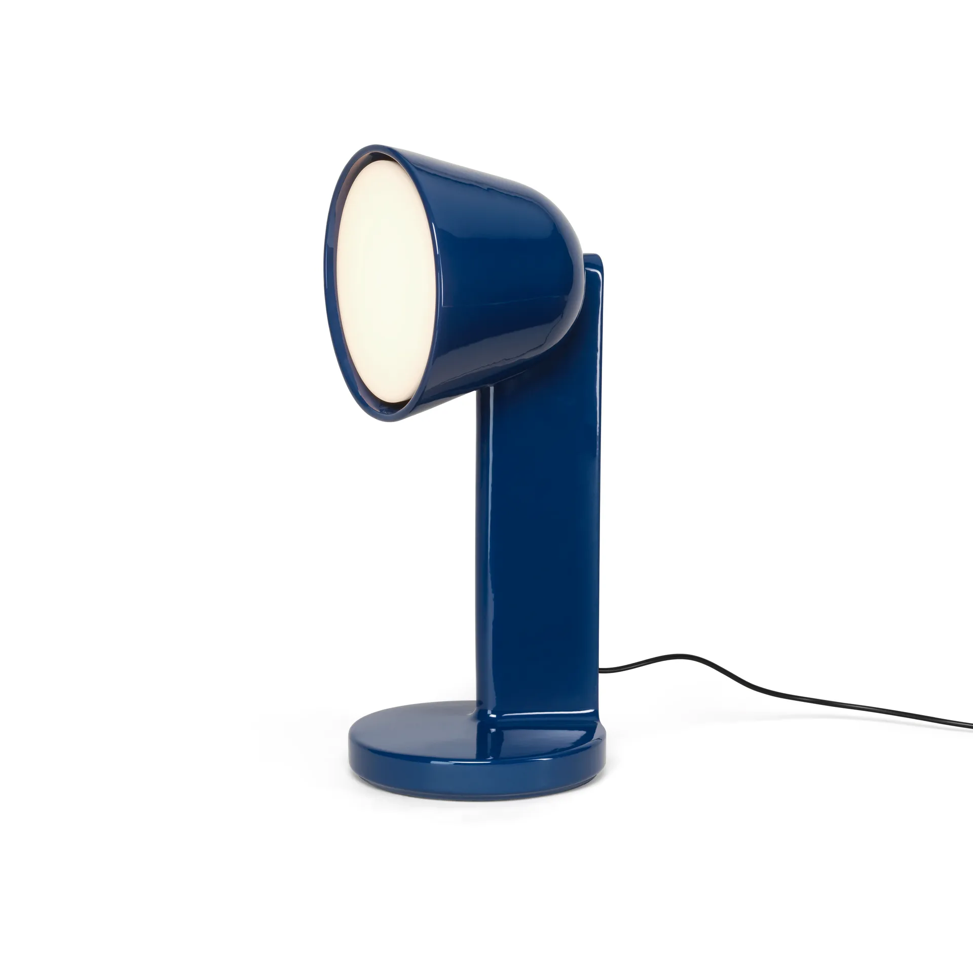 Ceramic Side table lamp, Navy blue Flos