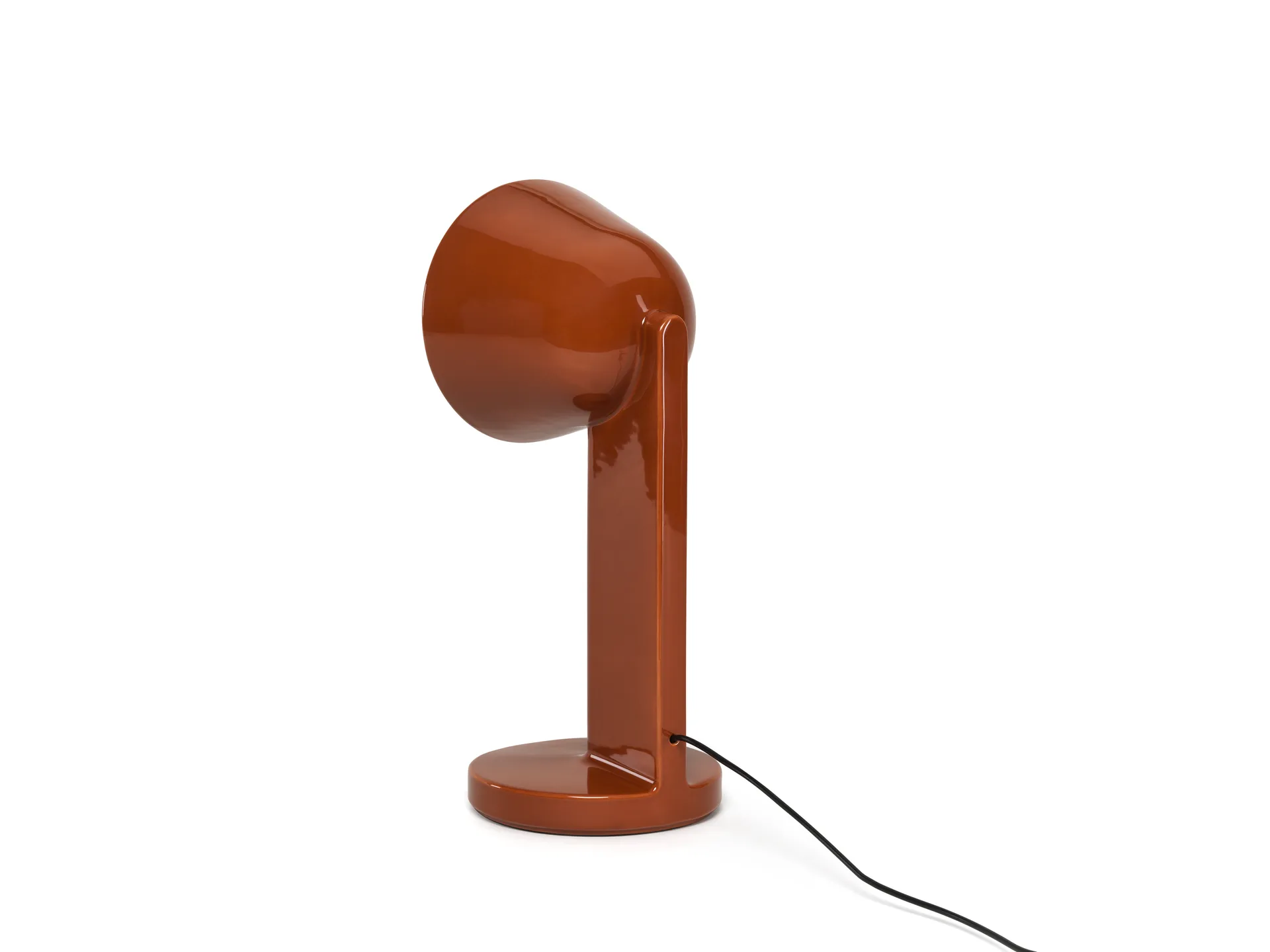 Ceramic Side table lamp, Rust red Flos