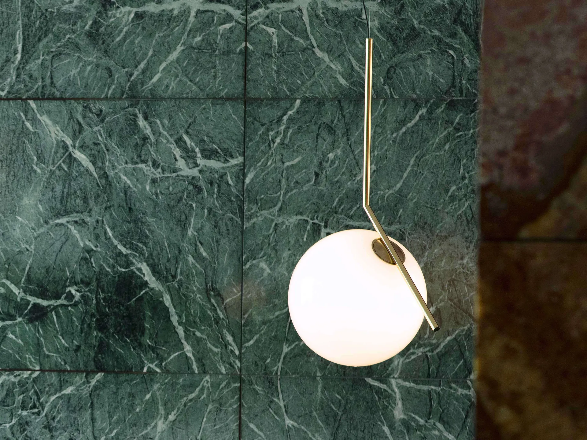 IC Lights S3 pendant 102.8 cm, Gold Flos