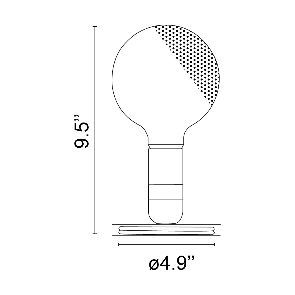 Lampadina table lamp, Green Flos