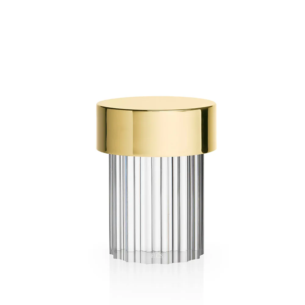 Flos Last Order Fluted IP20 table lamp Brass | Scandinavian Design | Desk & table lamps | Gold-coloured