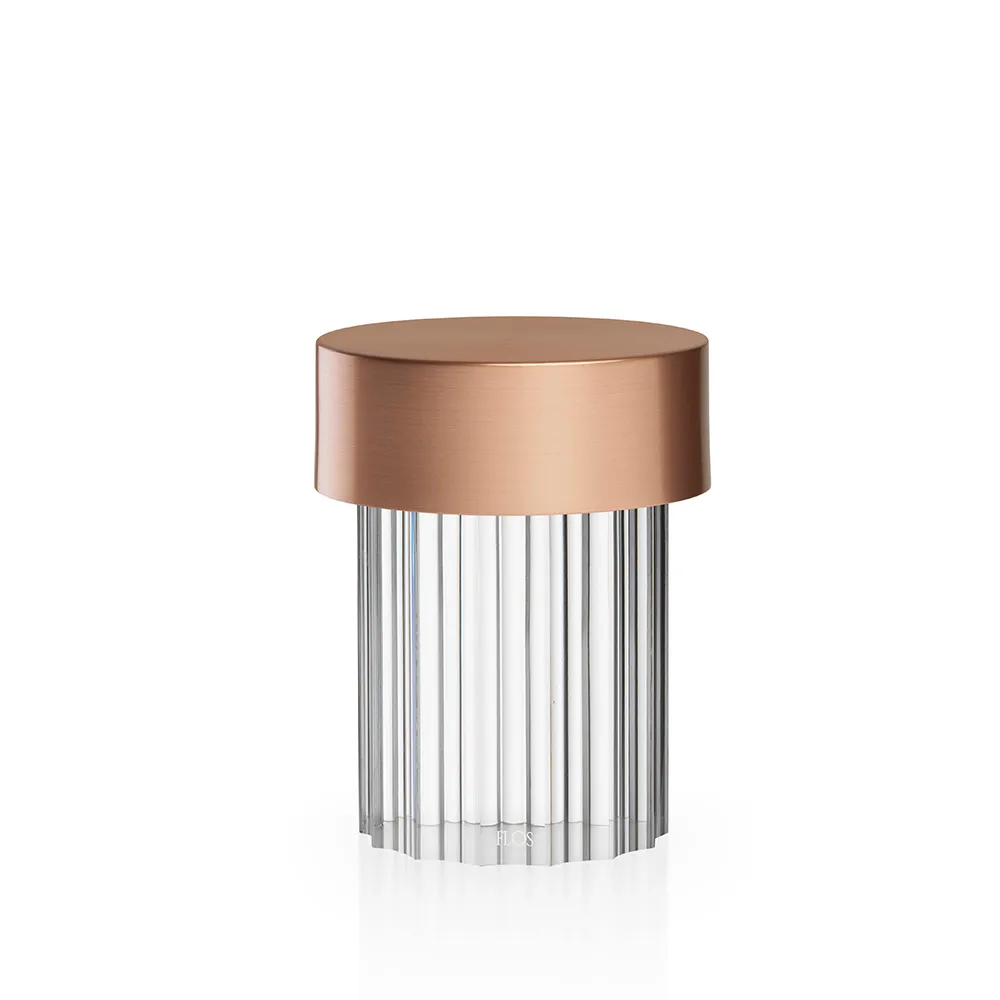 Flos Last Order Fluted IP20 table lamp Copper | Scandinavian Design | Desk & table lamps | Orange