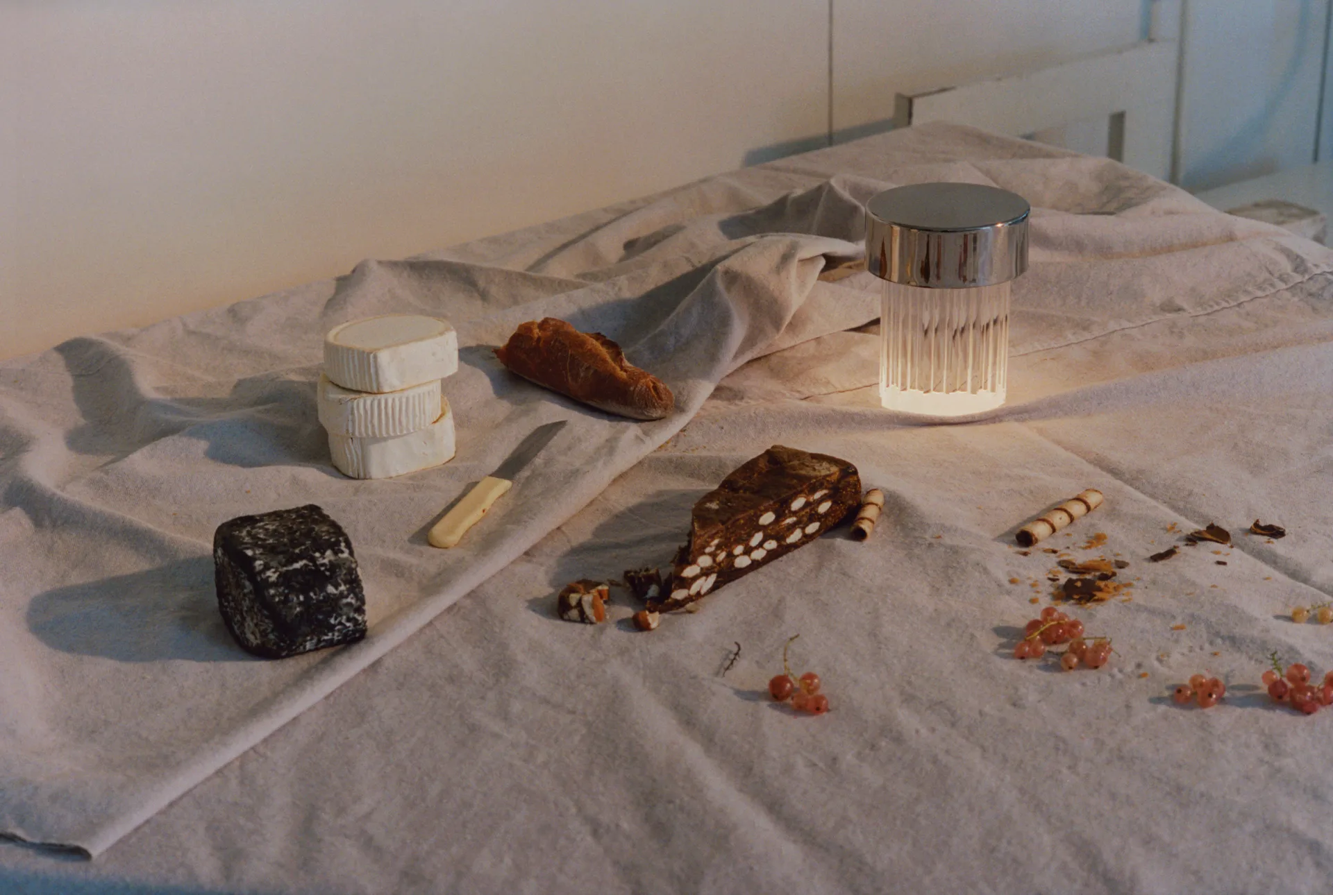 Last Order Fluted IP55 table lamp, Stainless steel Flos