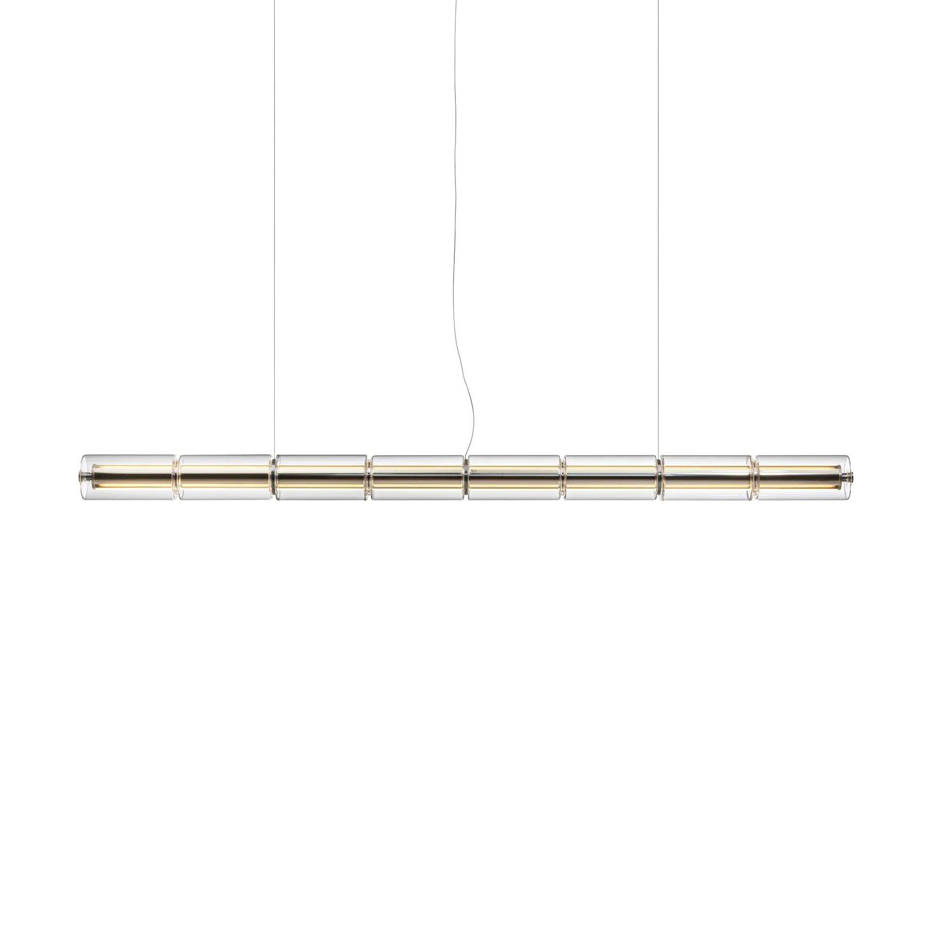 Luce Cilindrica S1 pendant 165.6 cm, Glass Flos