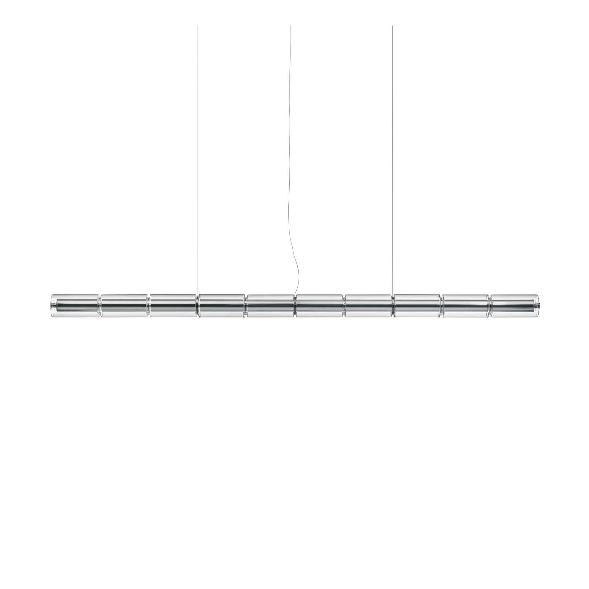 Luce Cilindrica S2 pendant 207.2 cm, Glass Flos