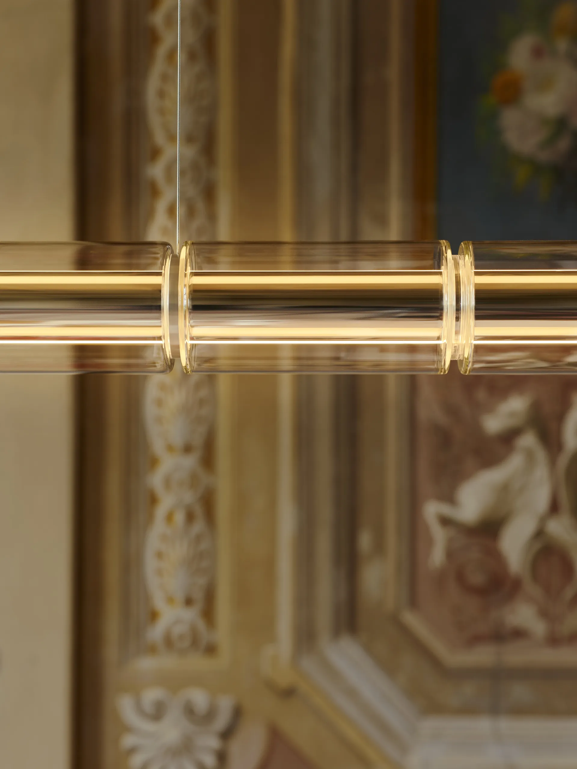 Luce Cilindrica S2 pendant 207.2 cm, Glass Flos