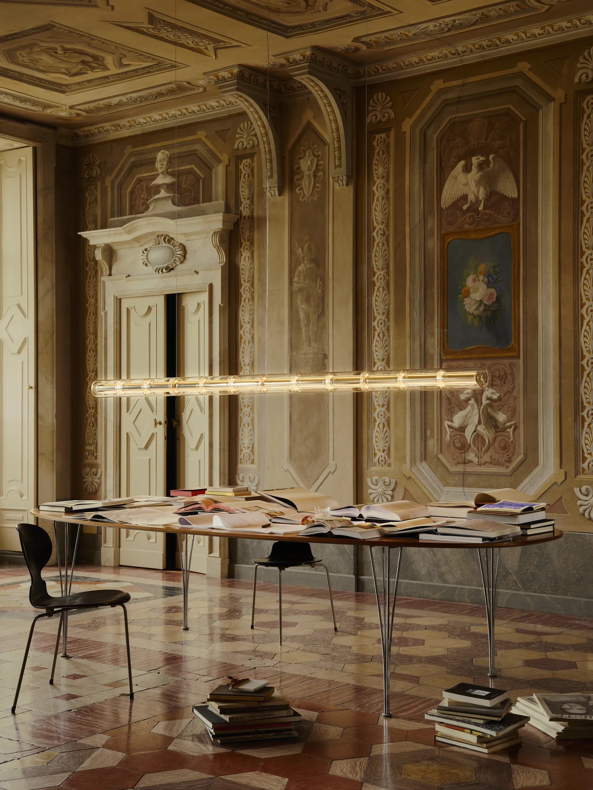 Luce Cilindrica S3 pendant 248.8 cm, Glass Flos