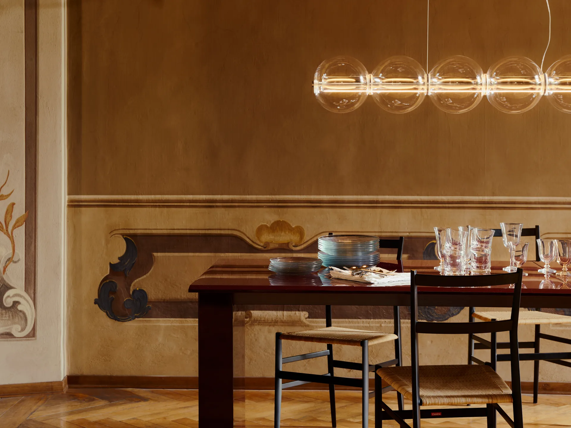 Luce Sferica S1 pendant 165.6 cm, Glass Flos