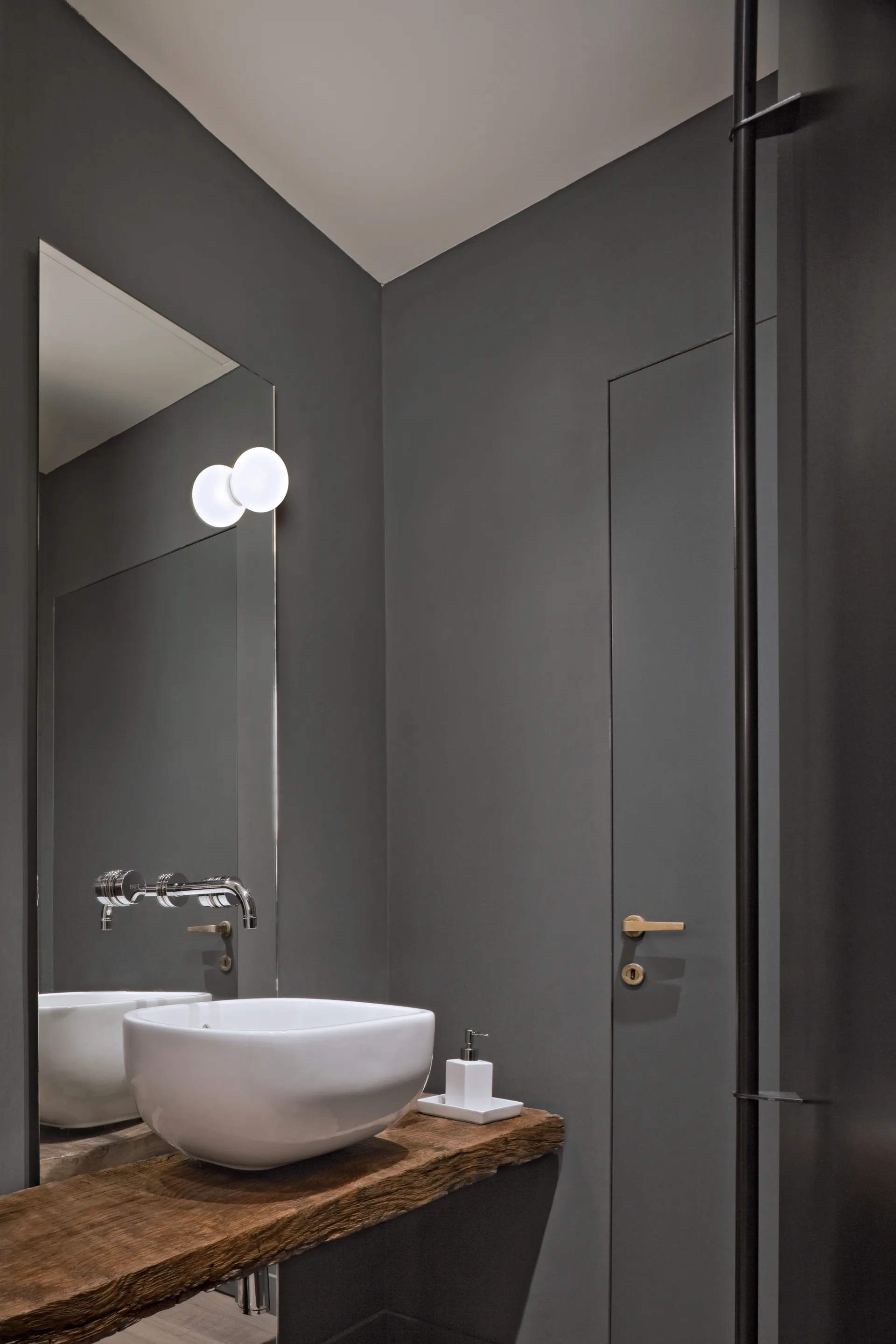 Mini Glo-Ball CW wall and ceiling lamp mirror mounting, White Flos