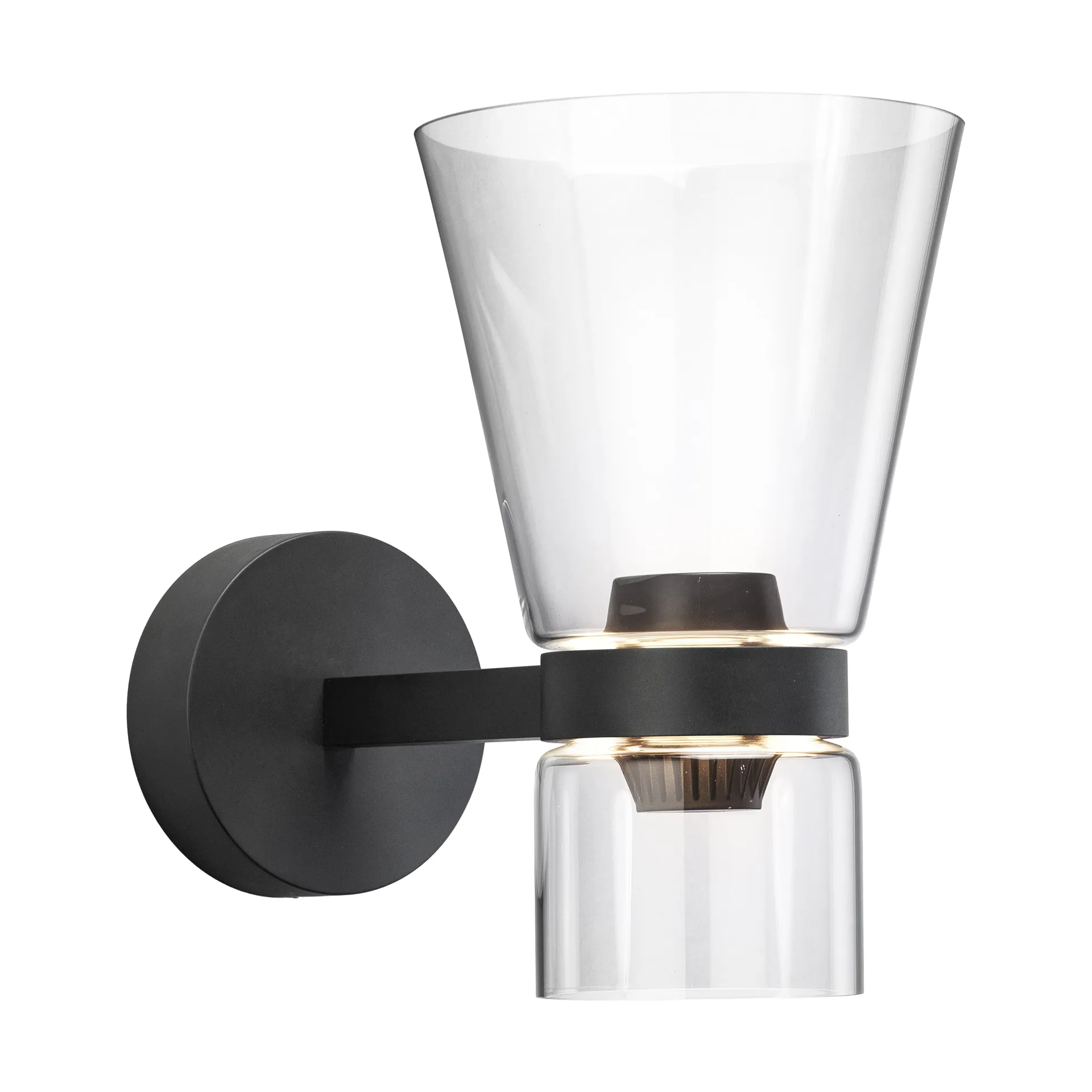 Nocturne Cone wall lamp - Black,  Flos
