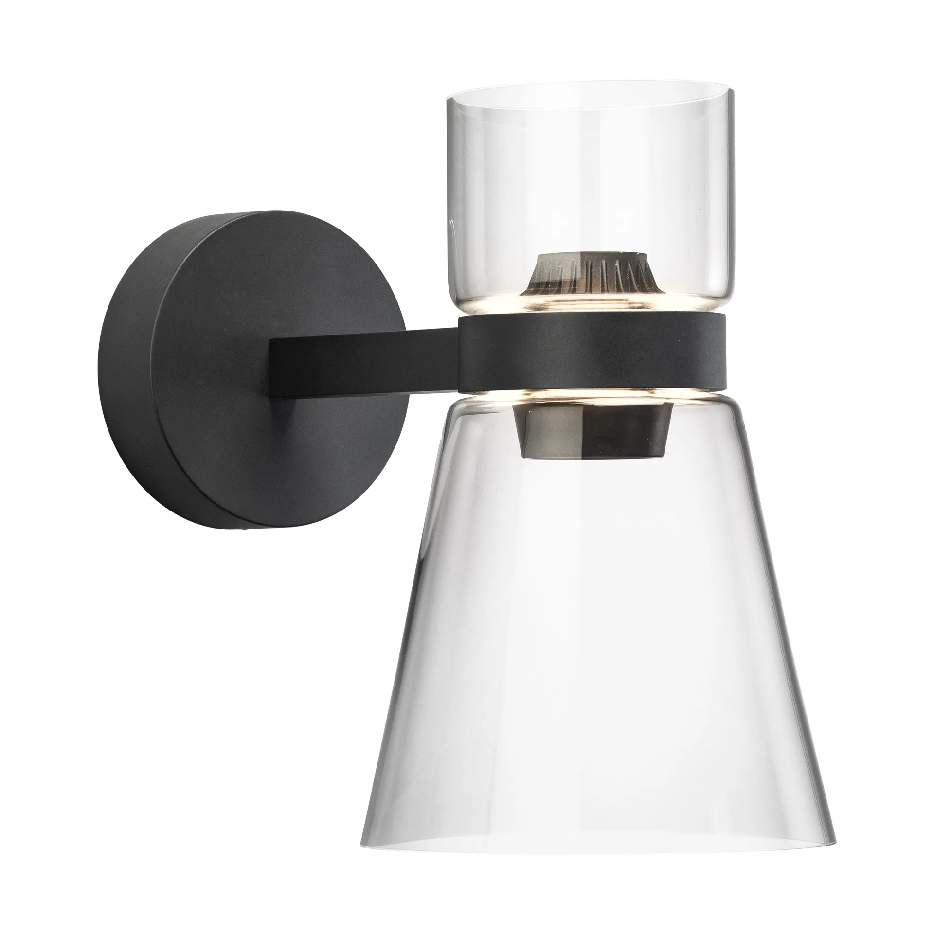 Nocturne Cone wall lamp - Black,  Flos