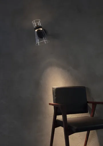 Nocturne Cone wall lamp - Black - Flos