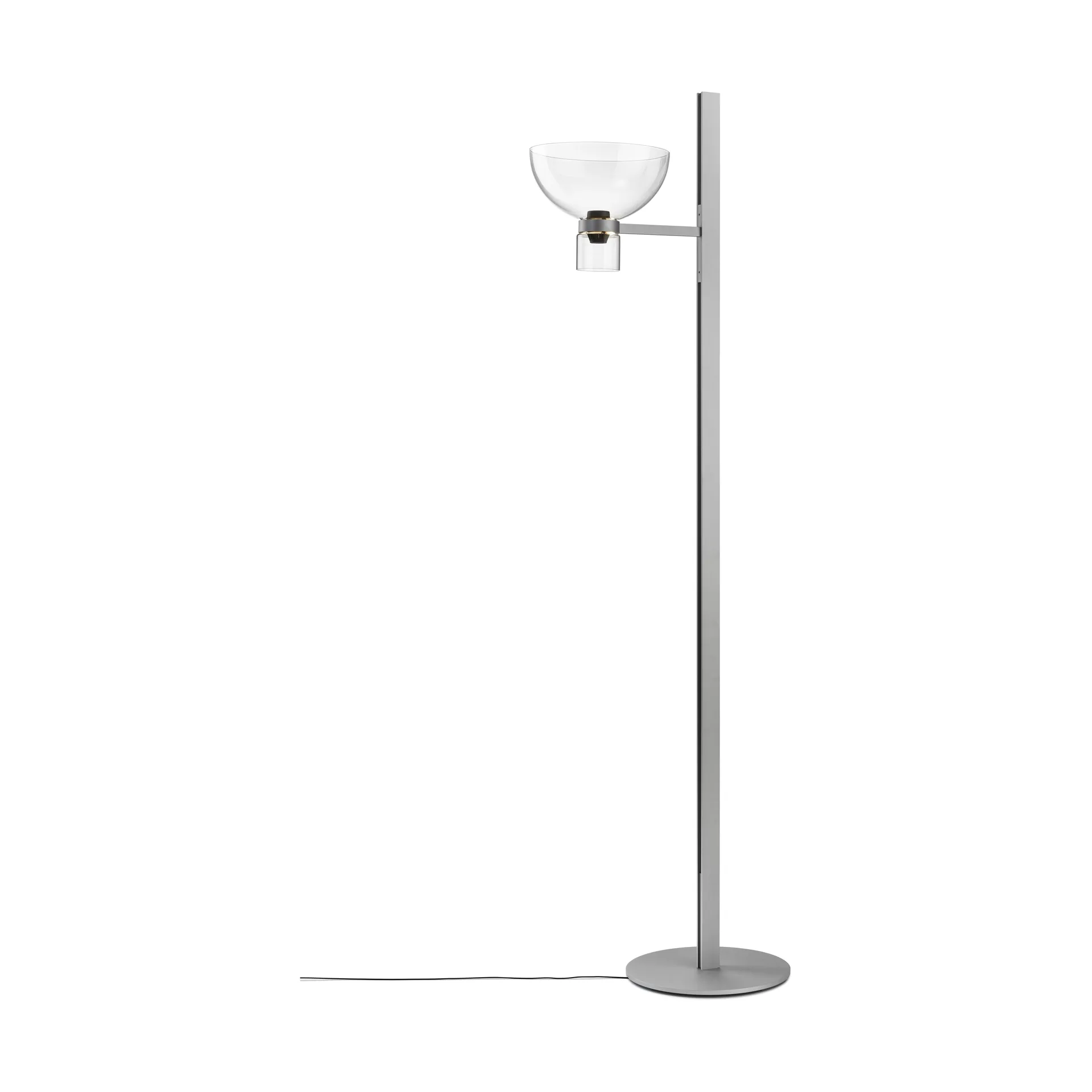 Nocturne F1 bowl floor lamp - silver,  Flos