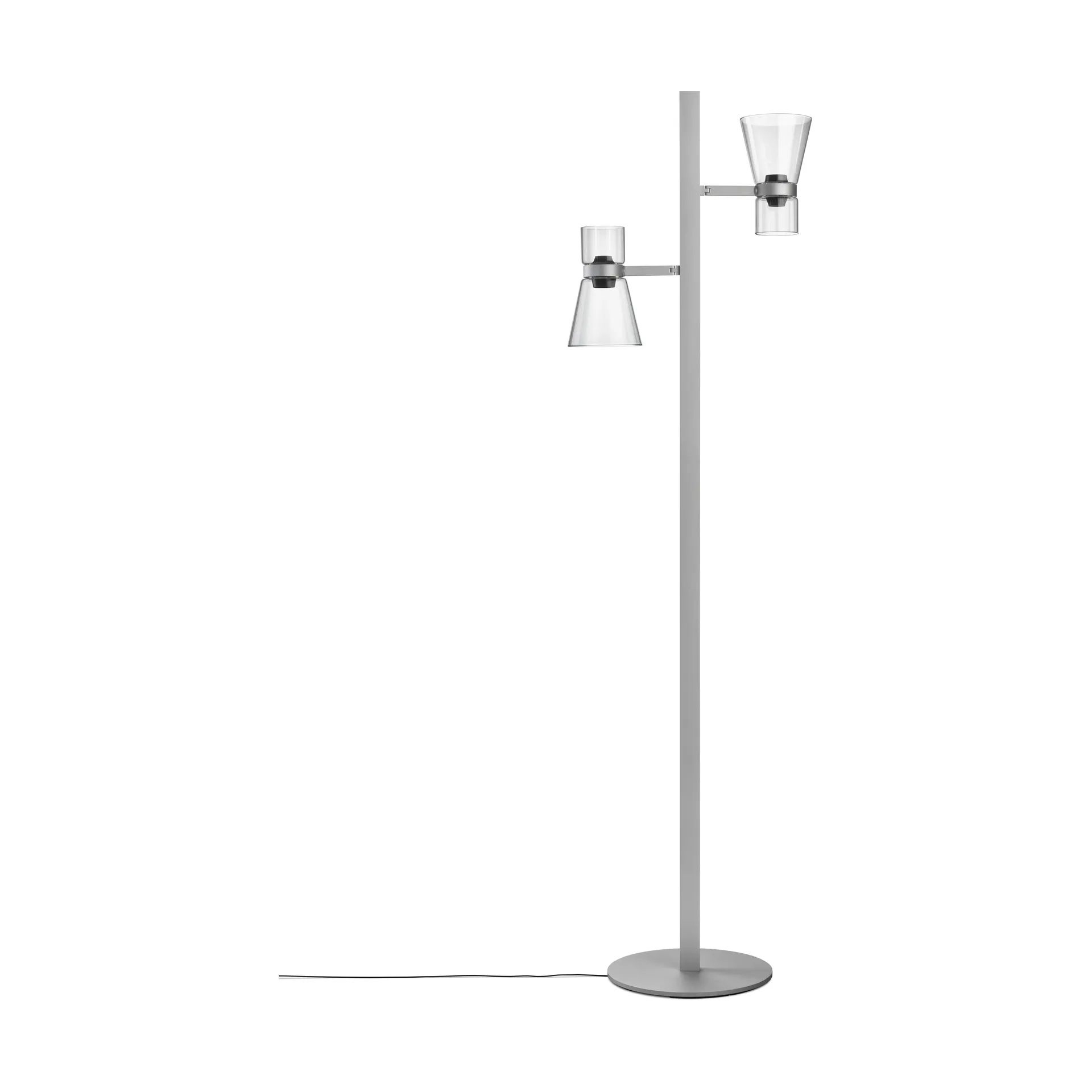 Nocturne F2 cone floor lamp - Silver,  Flos