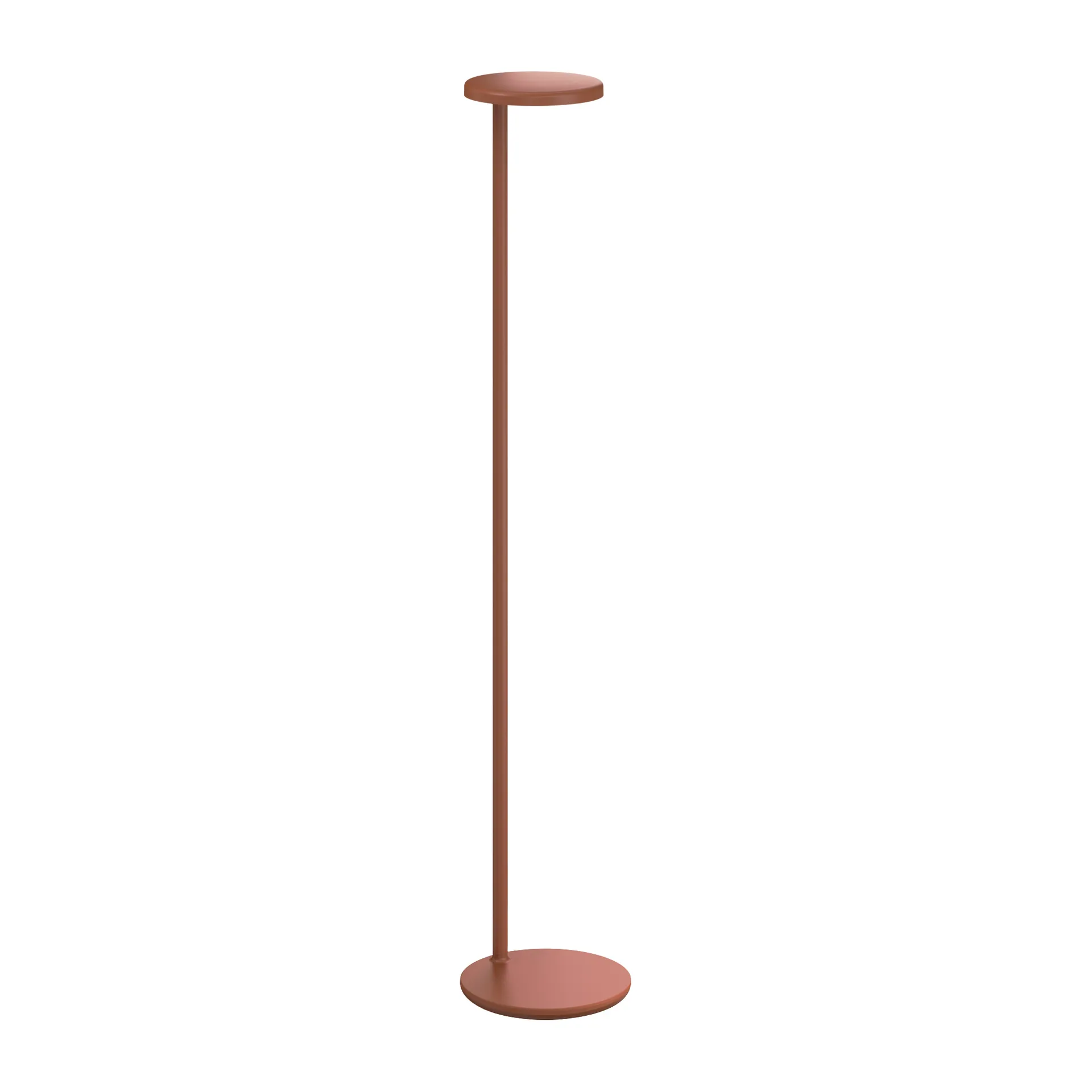 Oblique floor lamp, Matte rust Flos