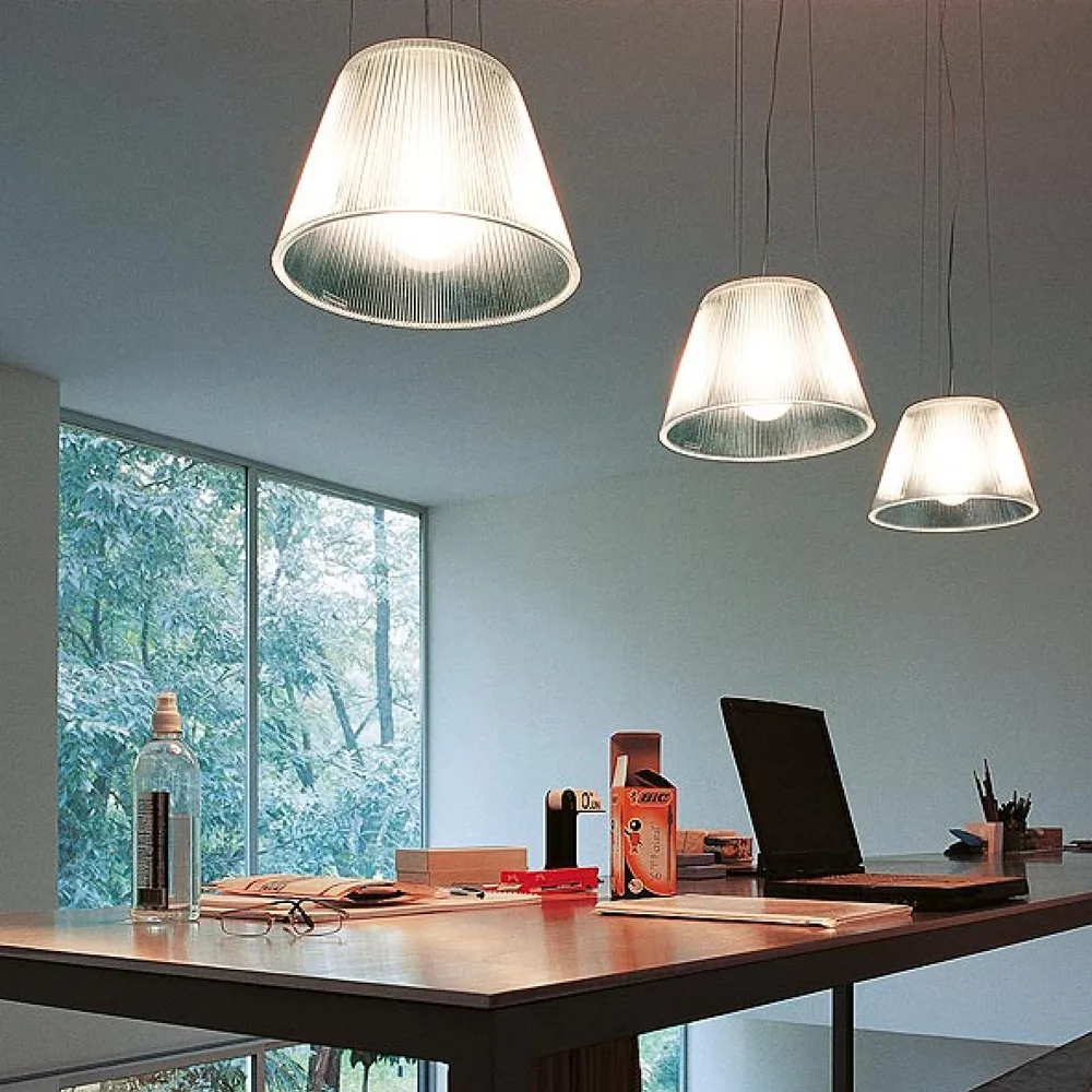 Romeo Moon S1 pendant, White/glass Flos