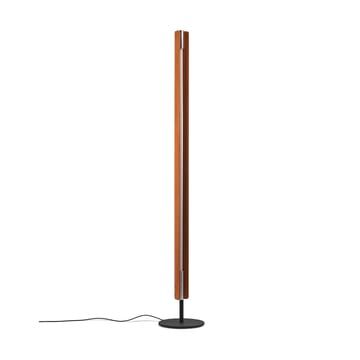 Seki-han floor lamp 226 cm - Heat treated ash-black metal - Flos