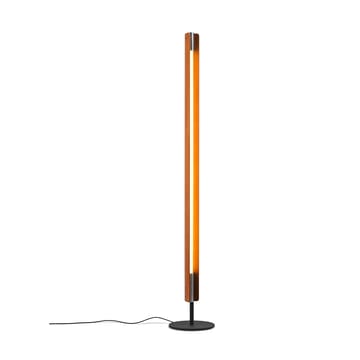 Seki-han floor lamp 226 cm - Heat treated ash-black metal - Flos