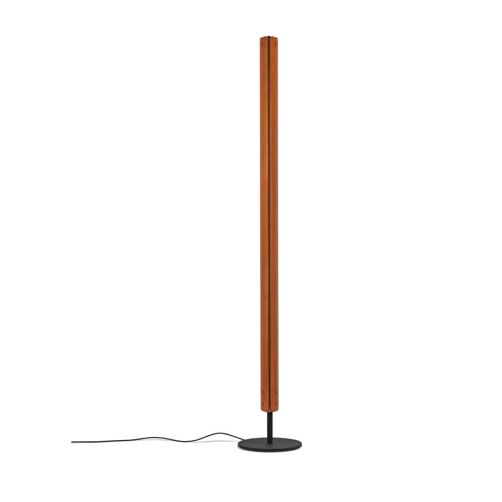 Seki-han floor lamp 226 cm, Heat treated ash-black metal Flos
