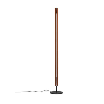 Seki-han floor lamp 226 cm - Heat treated ash-black metal - Flos