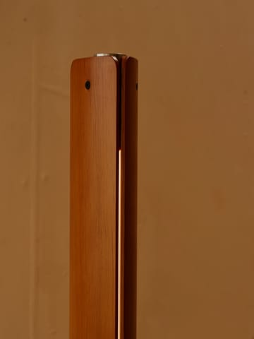 Seki-han floor lamp 226 cm - Heat treated ash-black metal - Flos