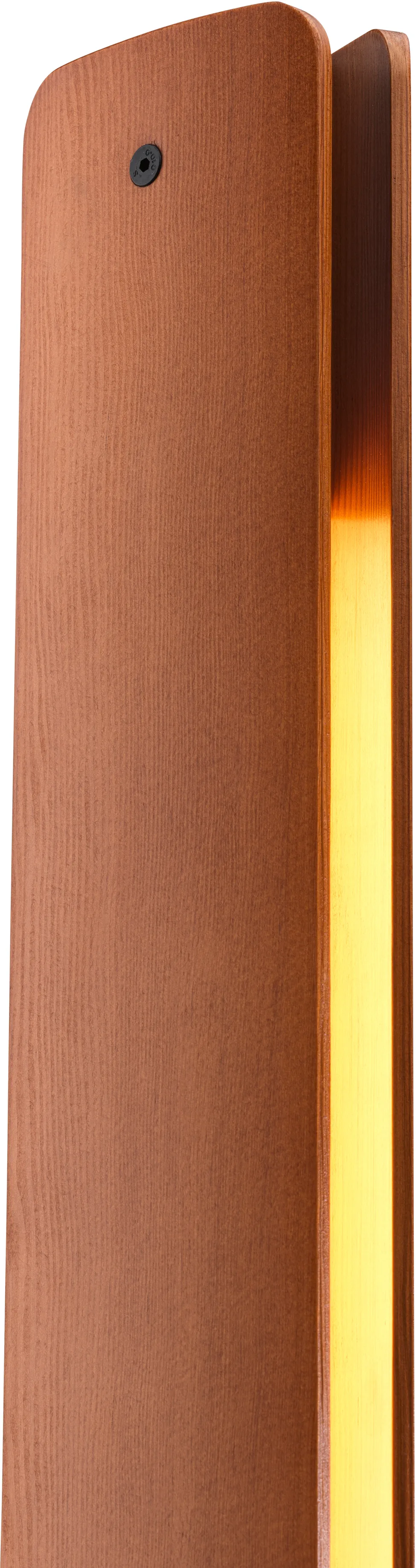 Seki-han floor lamp 226 cm, Heat treated ash-black metal Flos