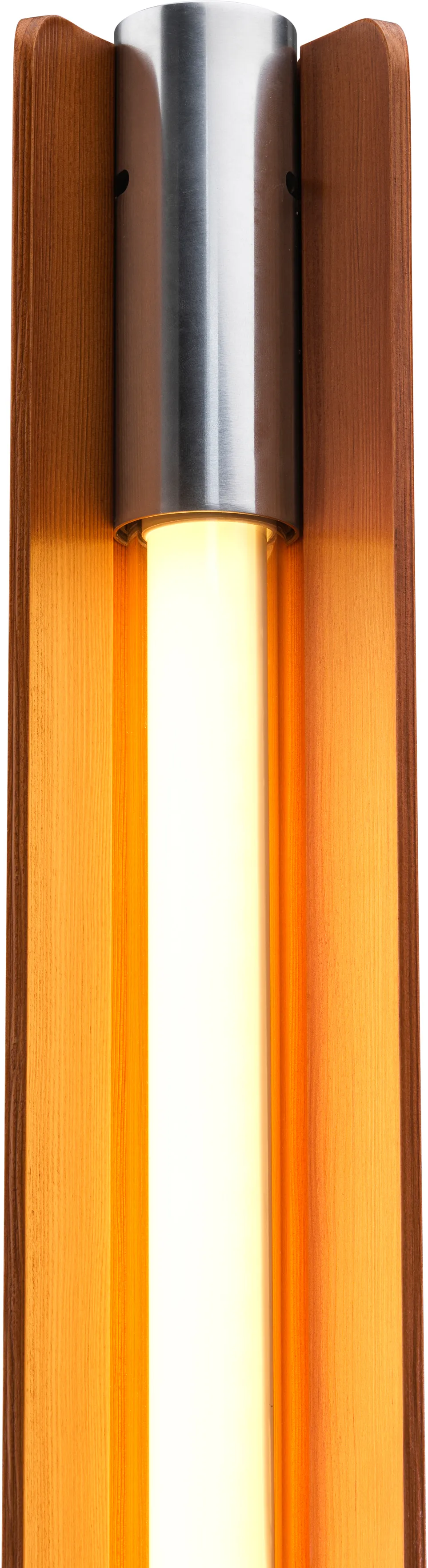 Seki-han floor lamp 226 cm, Heat treated ash-black metal Flos