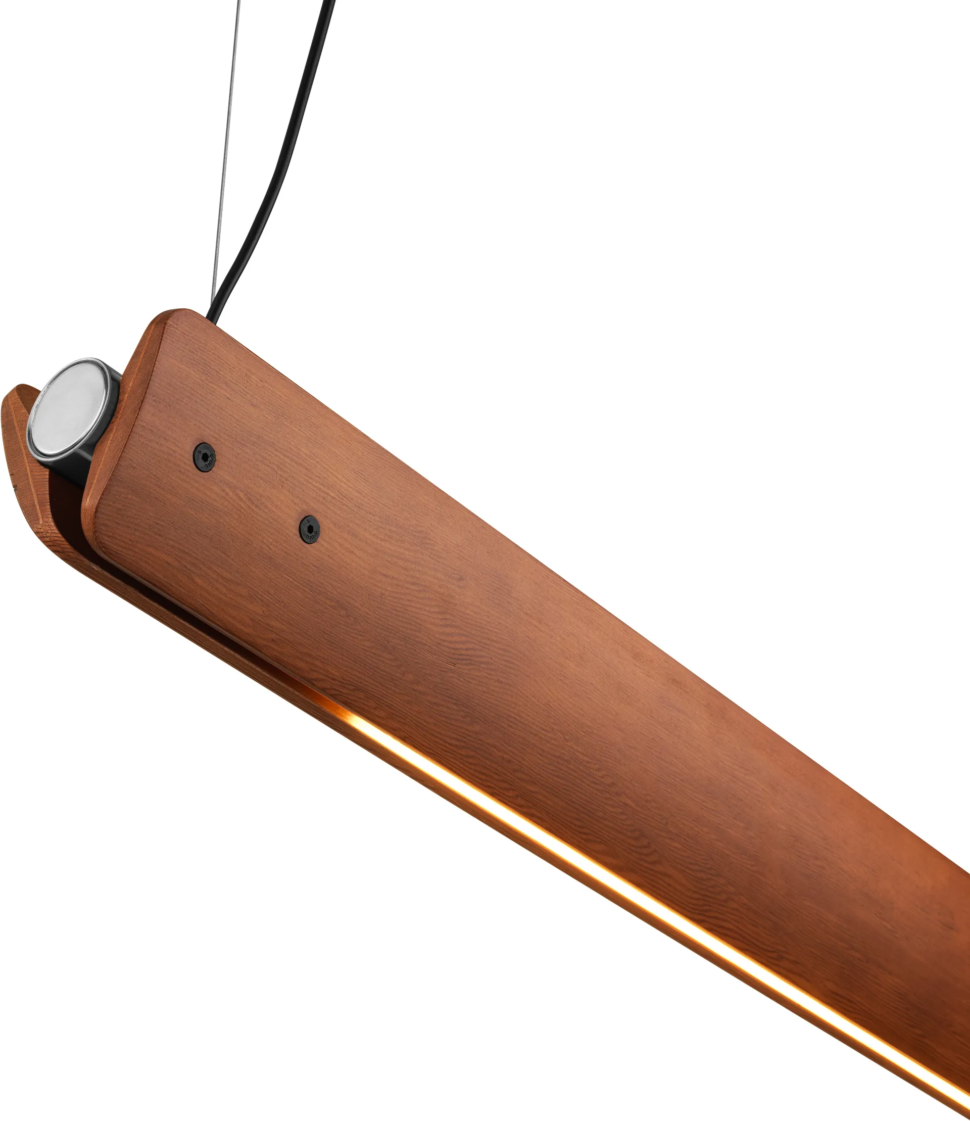 Seki-han pendant 212.5 cm, Heat treated ash-black metal Flos