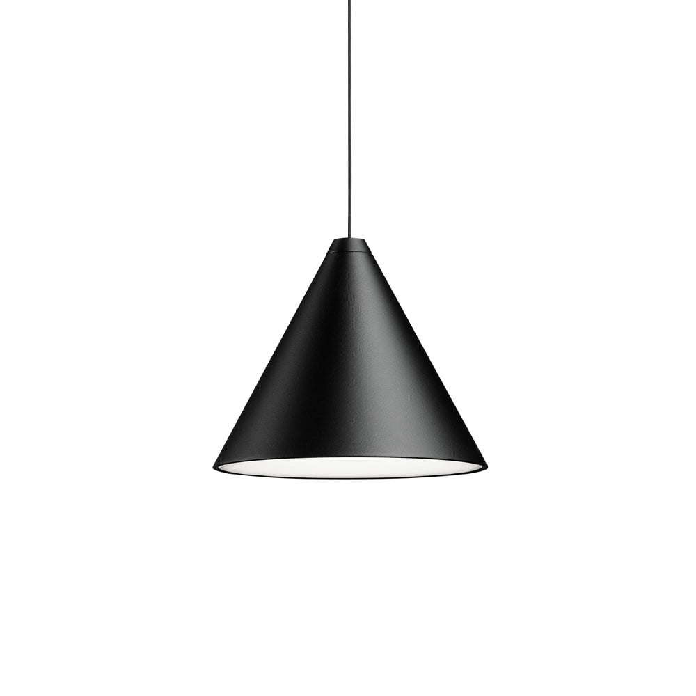 Flos String Light Cone pendant Black, 12m cable | Scandinavian Design | Pendant lamps | Black