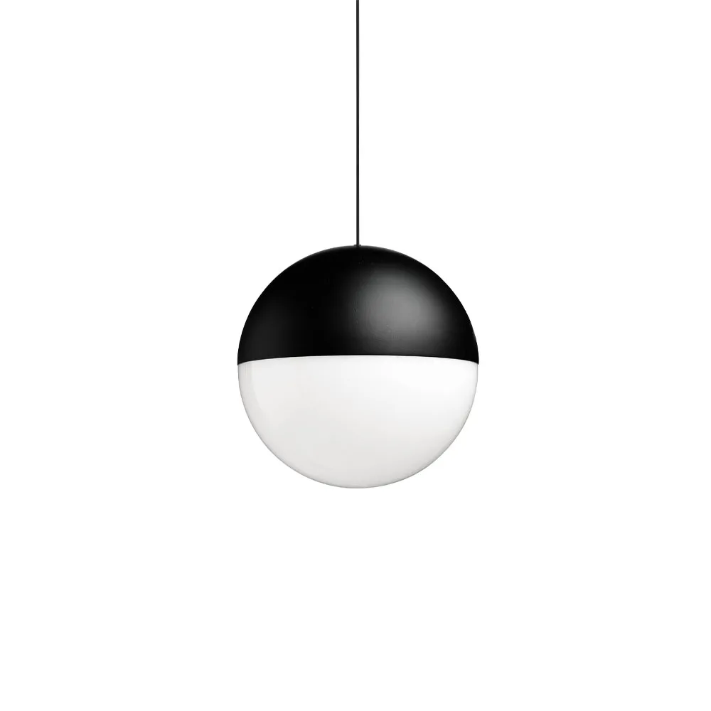 Flos String Light Sphere pendant Black, 12 m cable | Scandinavian Design | Pendant lamps | Black