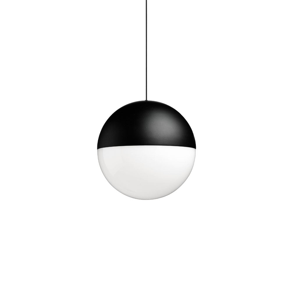 Flos String Light Sphere pendant Black, 12 m cable | Scandinavian Design | Pendant lamps | Black