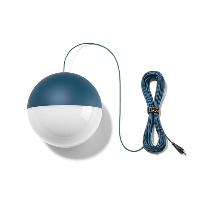 String Light Sphere pendant, Blue, 22 m cable Flos